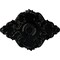 Ekena Millwork Piedmont Ceiling Medallion, Hand-Painted Black Pearl, 37"W x 26"H x 1 3/8"P CM37X26PEBPS - alternate 1